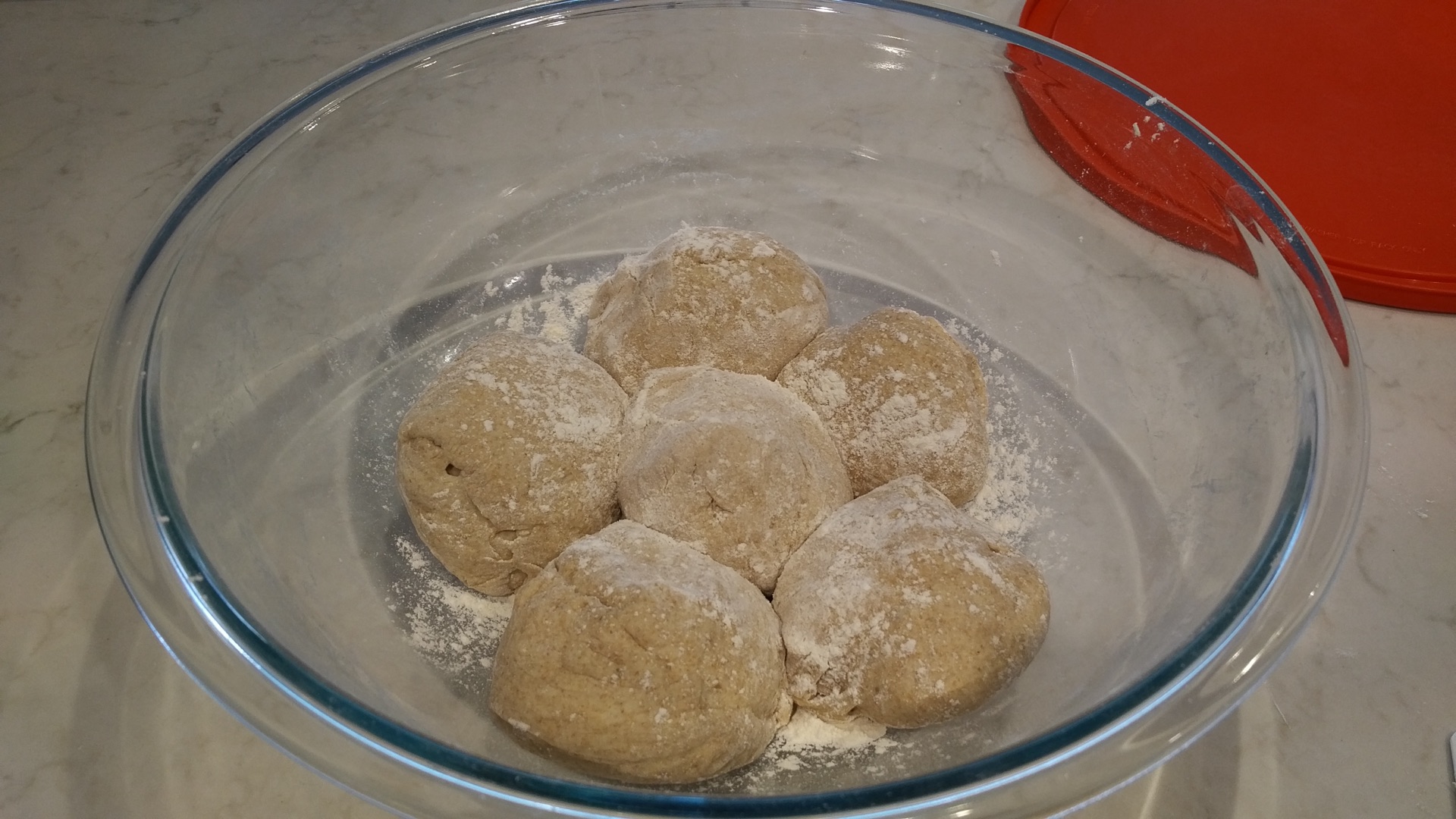Floured balls