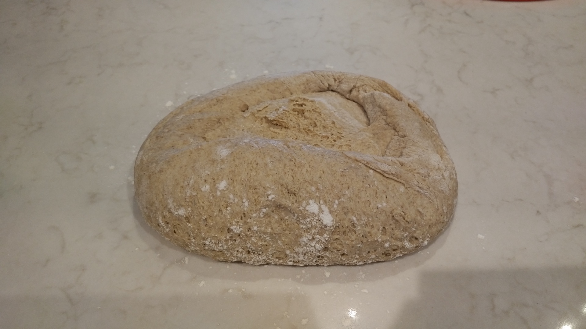 Flipped dough