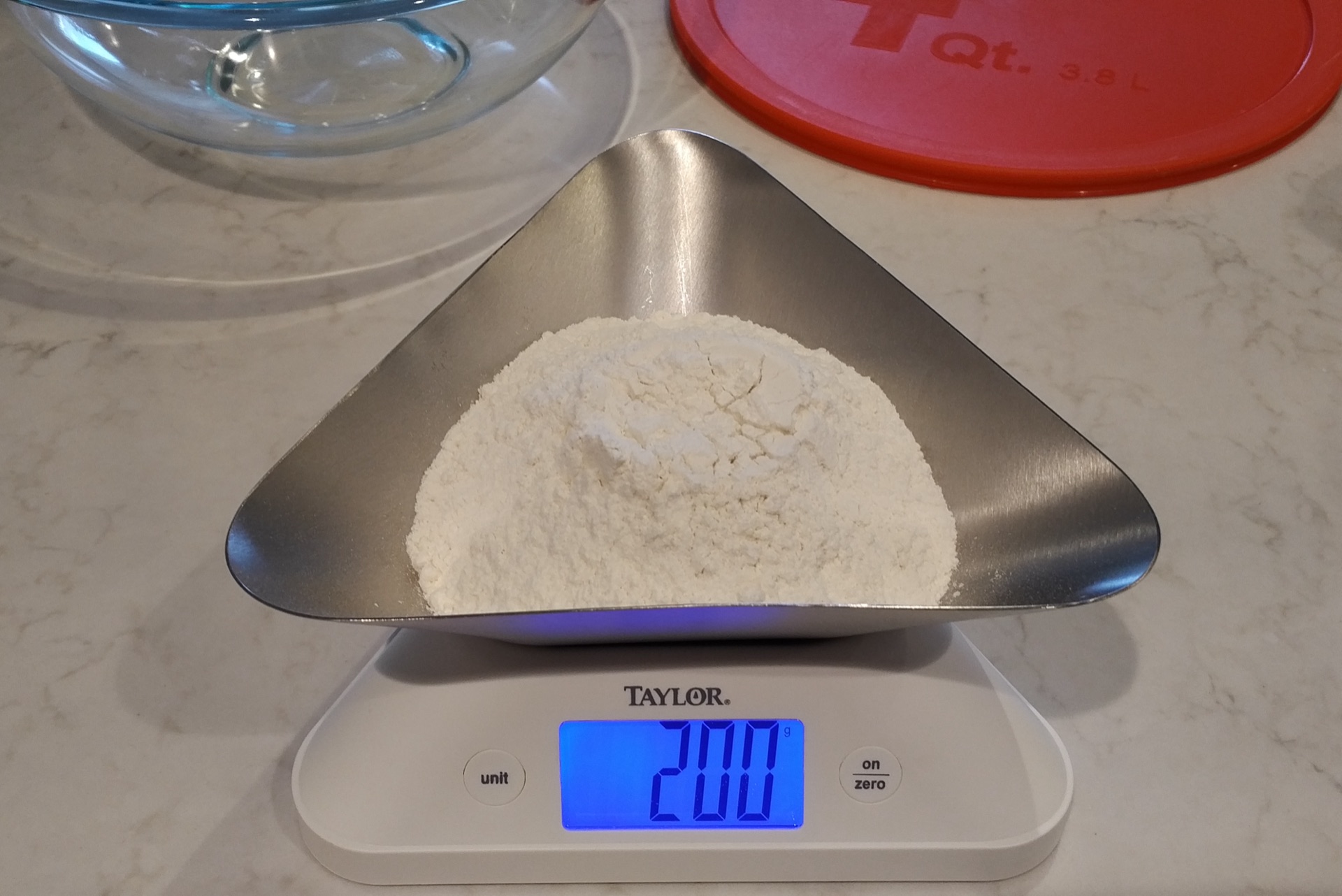 Measure 200g of all purpose flour