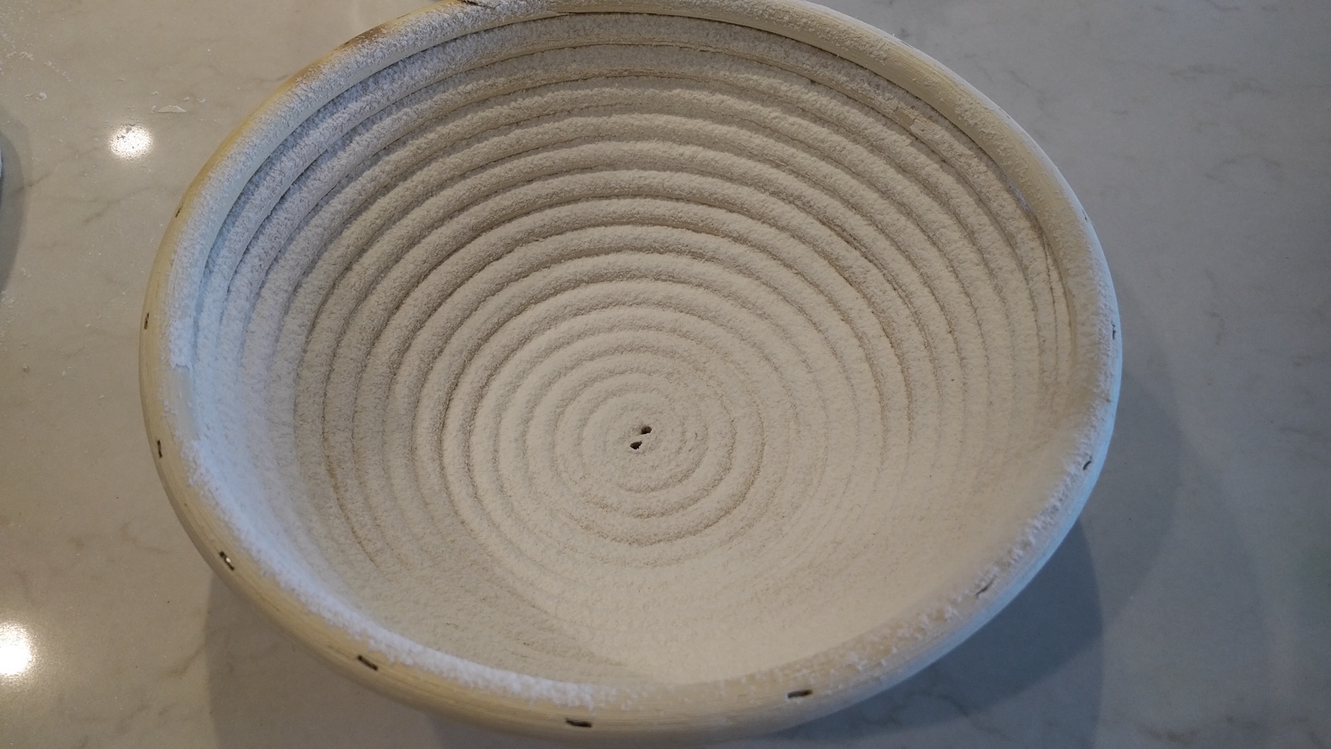 Floured banneton