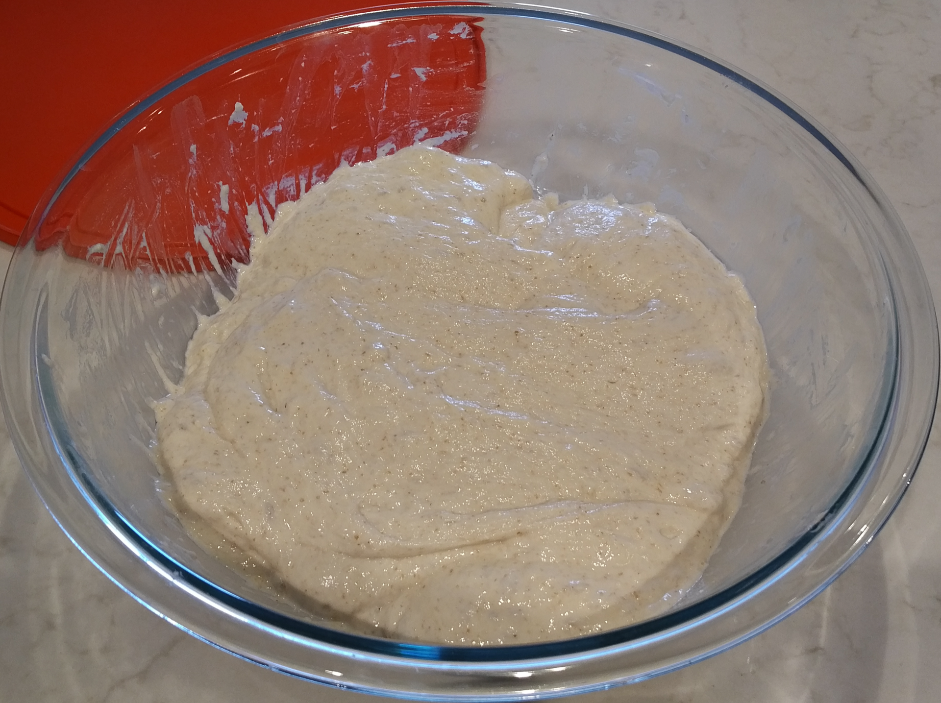 Dough before second fold