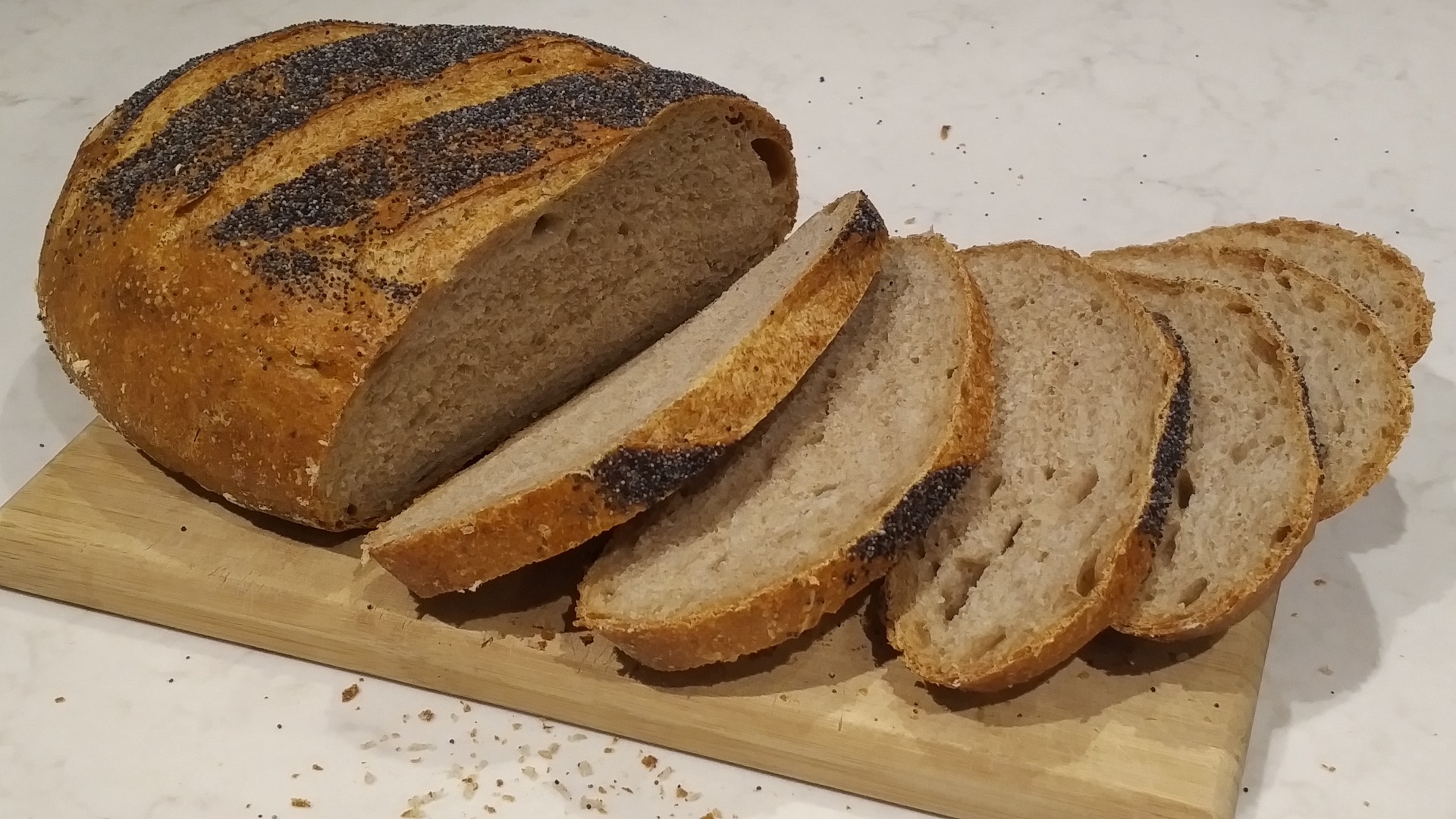 Sliced rye bread