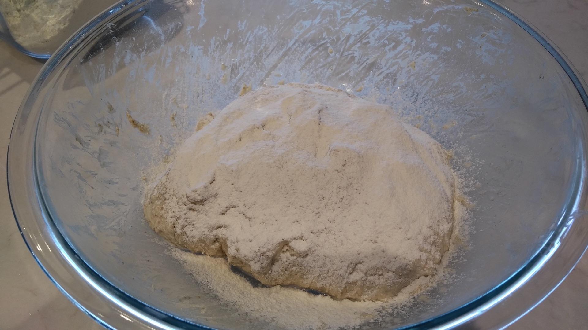 dusted dough