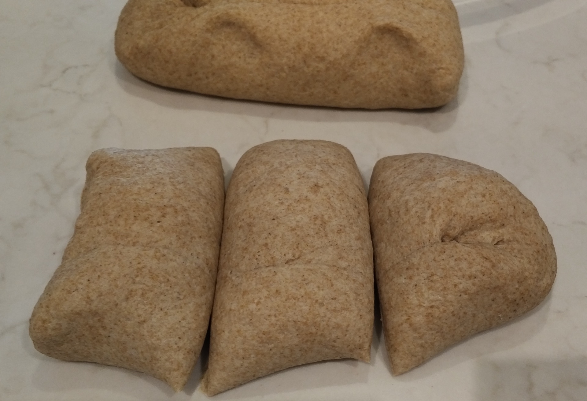 Cut three pieces