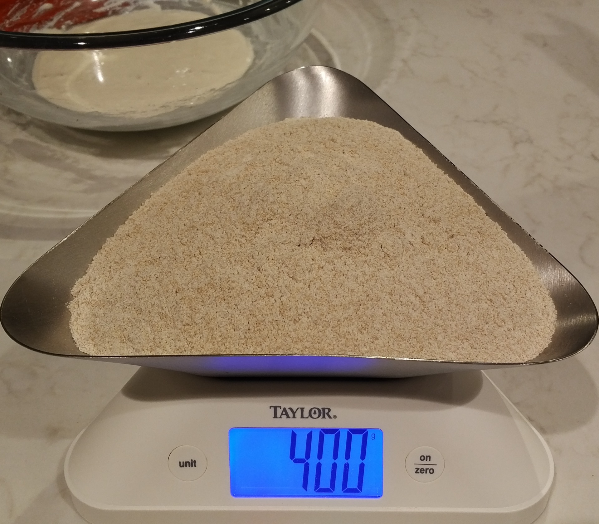 400g whole wheat flour