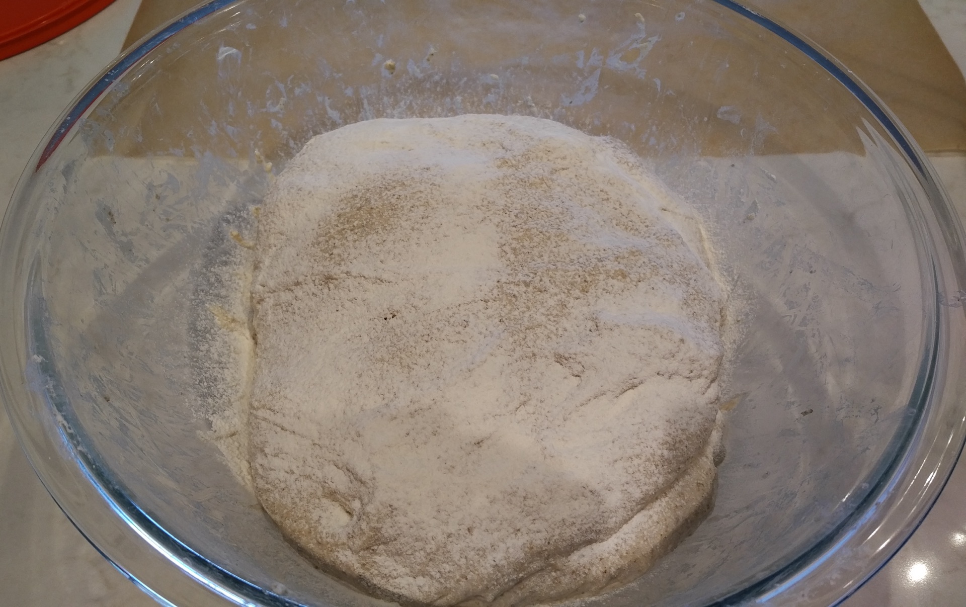 Floured dough