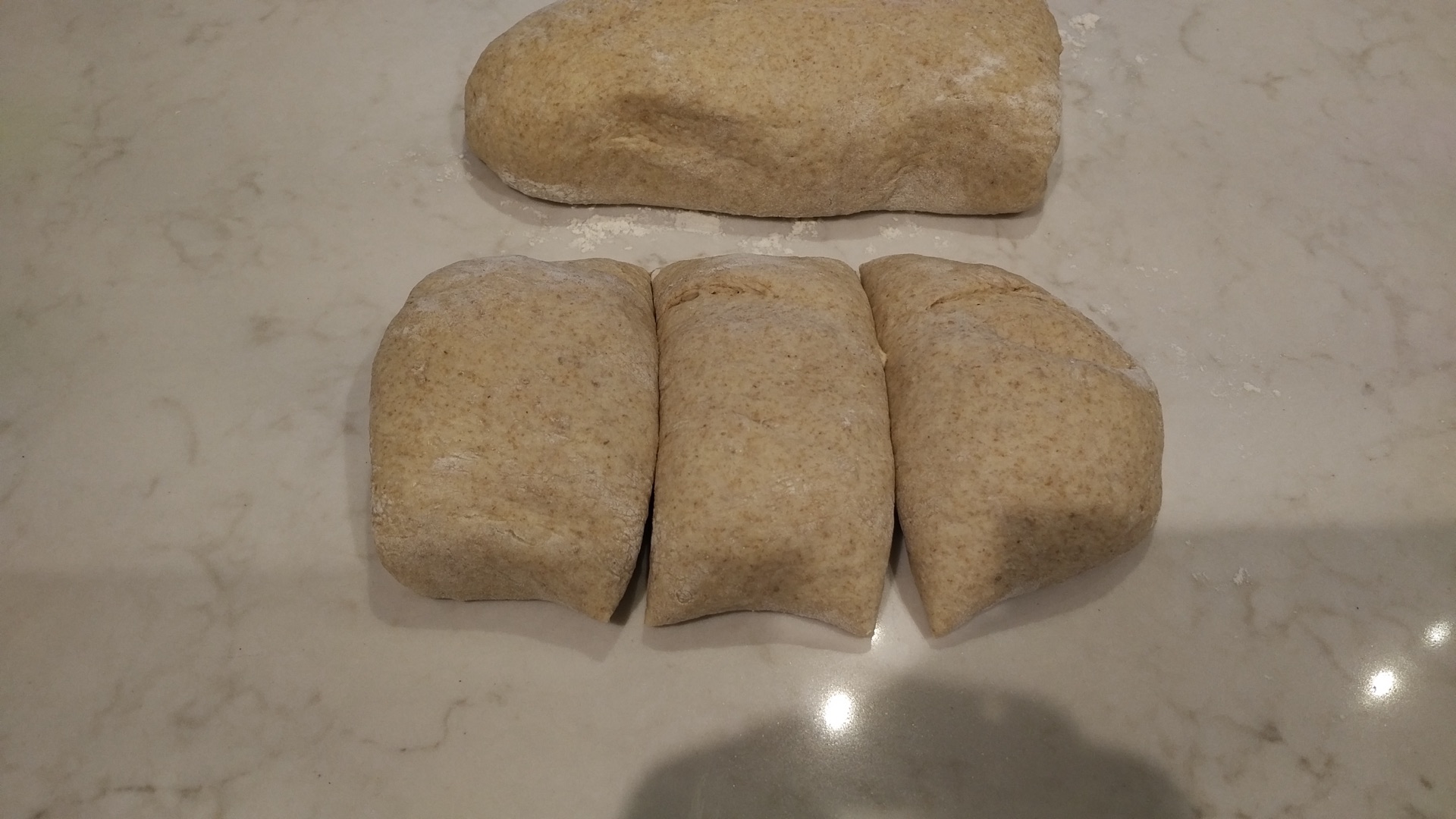 Three pieces to a half